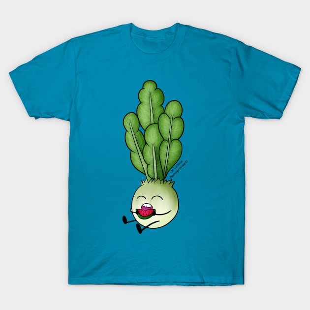 Watermelon Radish Yum! T-Shirt by Blackmoonrose13